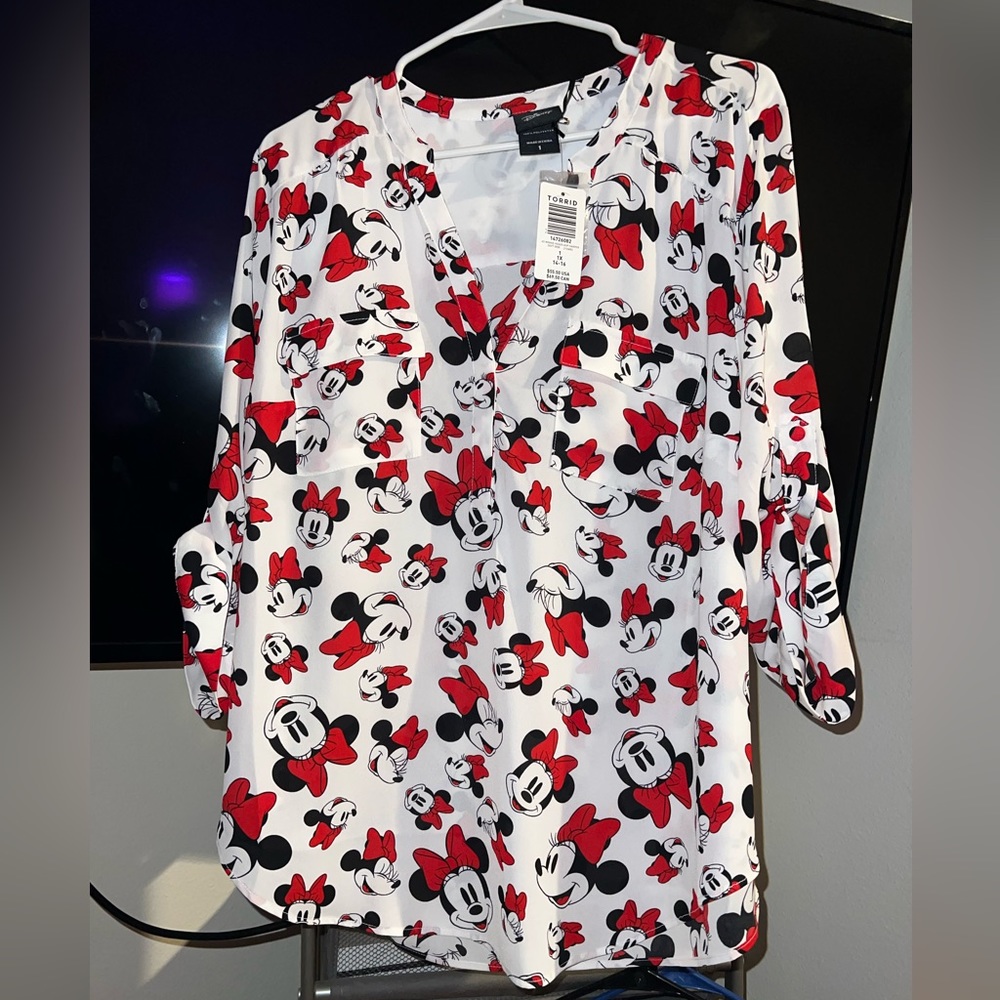 Torrid Minnie Mouse shirt